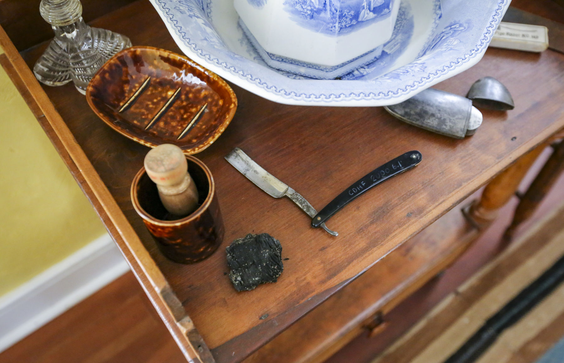 Colonel Davenport House shaving